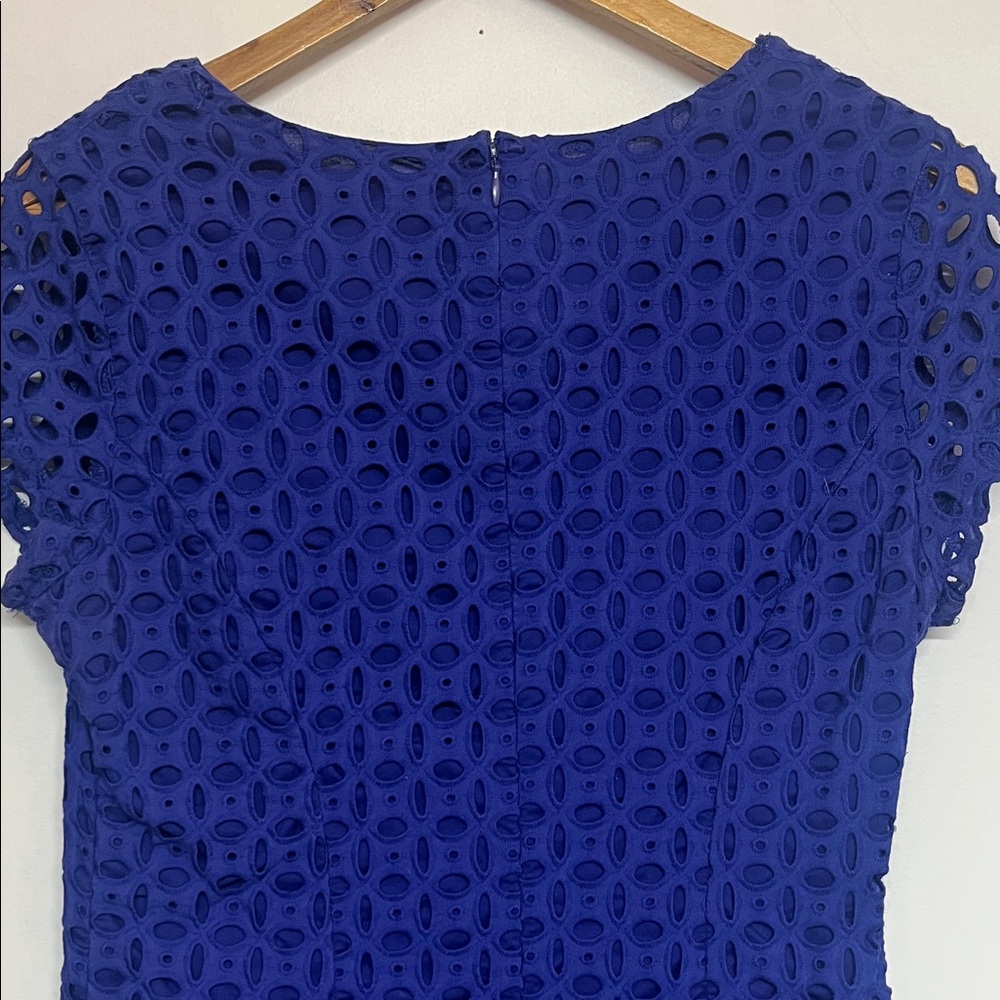 Marc New York Sz 10 Women’s Royal Blue Eyelet Detail Midi Dress #contemporary - Picture 8 of 11